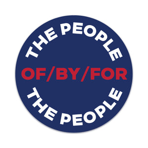of by for the people car magnet