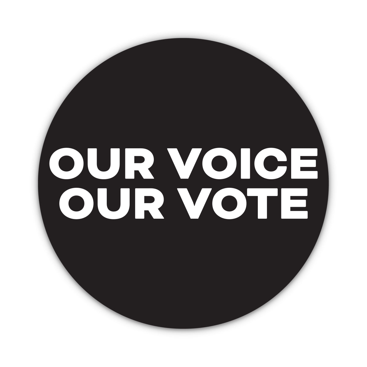 OUR VOICE OUR VOTE Car Magnets